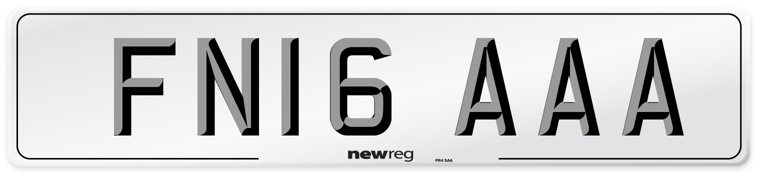 FN16 AAA Number Plate from New Reg